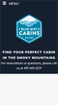 Mobile Screenshot of bluemistcabins.com